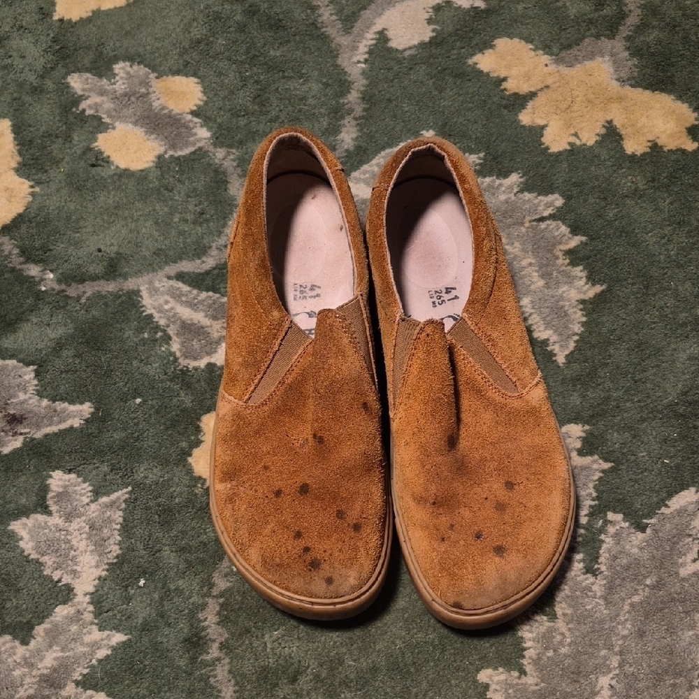 Birkenstock Men's Suede Slip-On Loafers in Brown